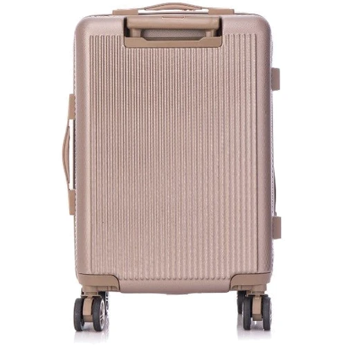 Чемодан Semi Line 20" (S) Champagne шампань (T5666-3): Фактура Глянцевая