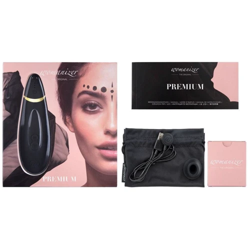 Вакуумный клиторальный стимулятор Womanizer Premium Black