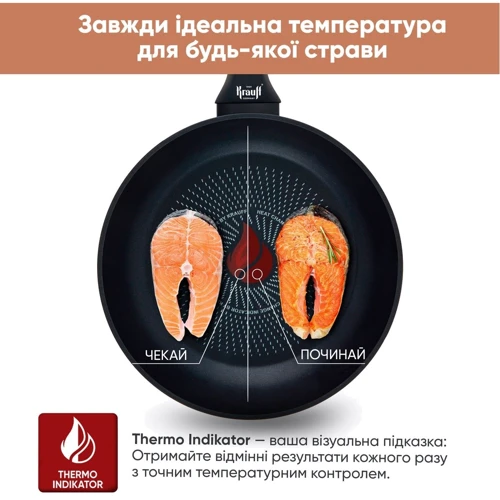 Сковорода Krauff Smart Fry 28 см (27686): Материал корпуса Алюминий кованый