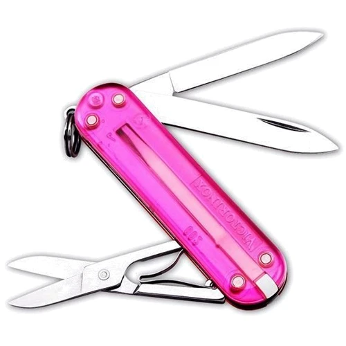 Мультитул Victorinox Classic 58мм/7предметов/розовый-прозрачный (0.6203.T5): Тип мини-мультитул