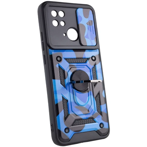 Аксессуар для смартфона Mobile Case Camshield Serge Ring Camo Army Blue for Xiaomi Redmi 9C / Xiaomi Redmi 10A: Цвет синий