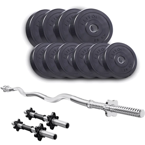 

Hop-Sport Набор Elitum Titan 25 кг с W-образным грифом