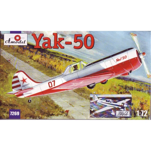Модель Amodel Спортивно-пілотажний літак Як-50/50-2 (AMO7269-01)