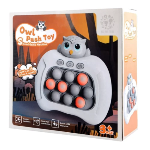 Портативная игра Speed Push Game Owl gray фото 6