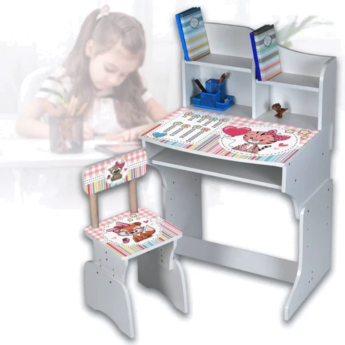 Дитяча парта зі стільцем Bambi Тварини, таблиця множення (M 904-5)