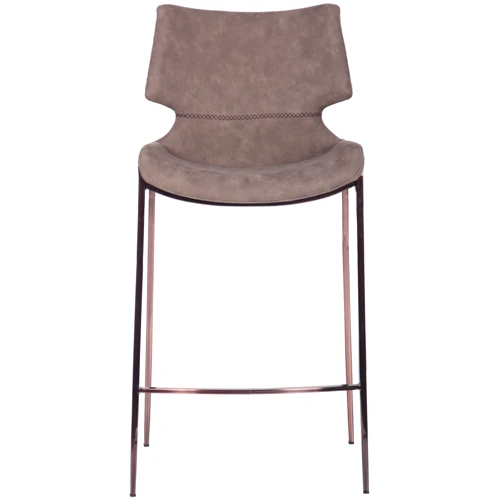 Стул барный AMF Noir brass/ basalt (545662): Материал каркаса металл, искусственная кожа