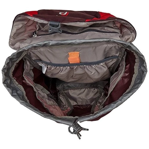 Рюкзак Рюкзак Deuter AC Lite 22 SL aubergine-fire (34202165522): Додатково кріплення для трекінгових палиць, Ручка для перенесення, Поясна стяжка, Карман для пляшки, Жіночий в