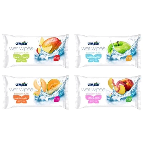 Влажные салфетки Ultra Compact Fruit 12х19 см 15шт (8697420530044)