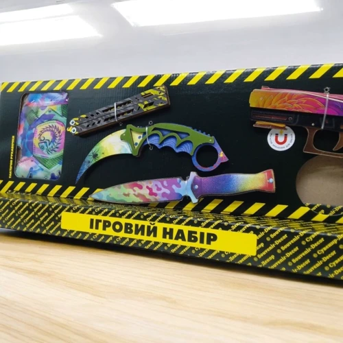 Ігровий набір Сувенір-Декор Big Box Nest дерев'яний гумкостріл ножі рукавички брелок (BB-Nes): Виробник Сувенир-Декор