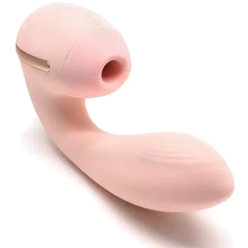 Вакуумный вибратор Kistoy Tina Mini Light Pink, вагинально-клиторальный