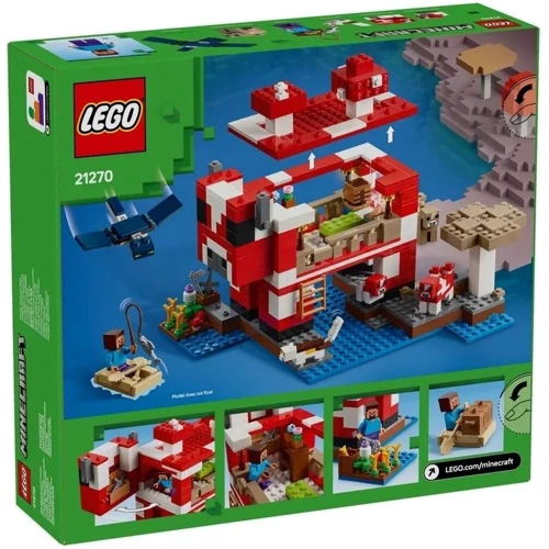 Конструктор LEGO Minecraft Грибний будинок 500 деталей (21270) фото 11