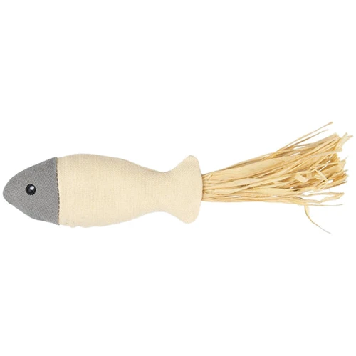Игрушка для котов Flamingo Natural Fun Fish рыбка с кошачьей мятой 20х2.5х4.5 см