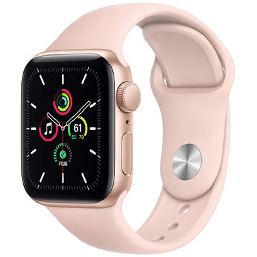 Apple Watch SE 40mm GPS Gold Aluminum Case with Pink Sand Sport Band (MYDN2) UA