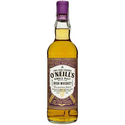 Виски O'Neills Port Cask Finished Single Malt Irish Whiskey 40% 0.7 л (FSH_5391524714326)