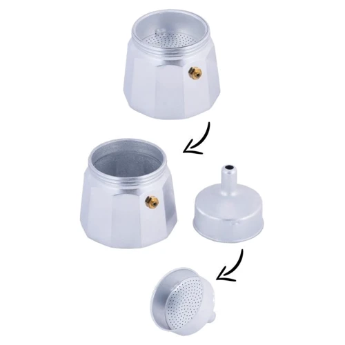 Гейзерная кофеварка Kamille 150 мл на 3 чашки (KM-2500): Объем, л 0.15