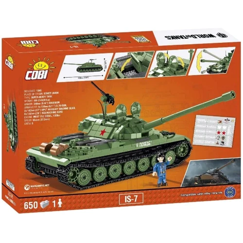 Конструктор COBI World Of Tanks ИС-7, 650 деталей COBI-3038: Серія World Of Tanks