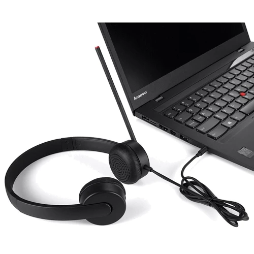 Наушники Lenovo Essential Stereo Headset (4XD0K25030): Тип конструкции накладные