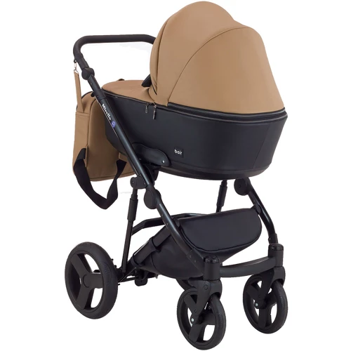 Коляска 2 в 1 Bair Mirello кожа 100% М-39/30 темный капучино — черный (624698): Возможность установки люльки есть