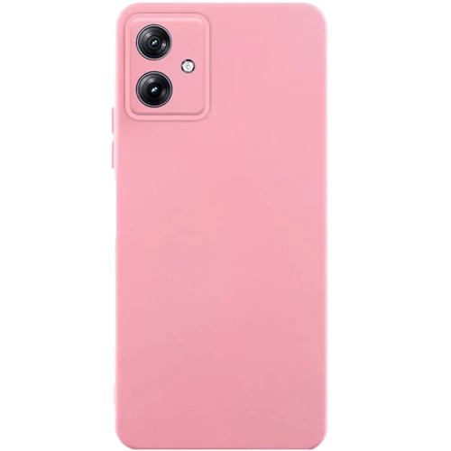 Чохол для телефона TPU Case Getman Liquid Silk Full Camera Pink для Motorola G54