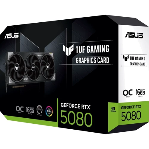 Видеокарта ASUS TUF GeForce RTX5080 16GB OC GAMING (TUF-RTX5080-O16G-GAMING) UA