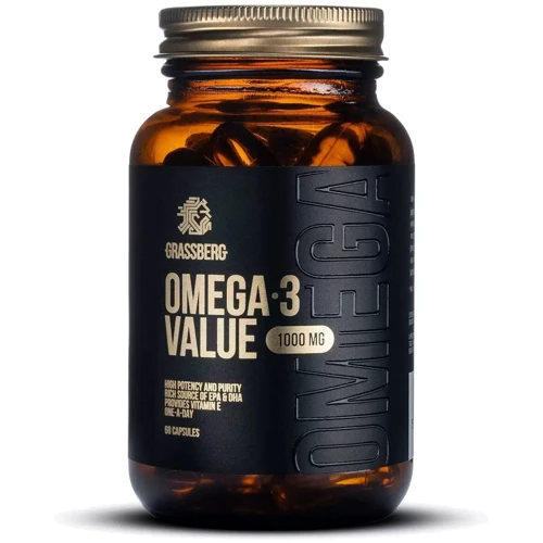 Grassberg Omega-3 Value 1000 mg Омега-3 60 капсул