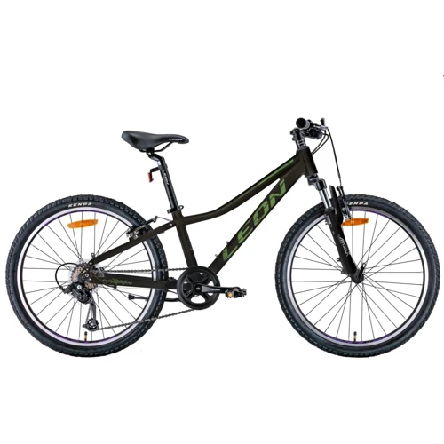 Велосипед 24" Leon JUNIOR AM Vbr 2022 (чорний з хакі (м))