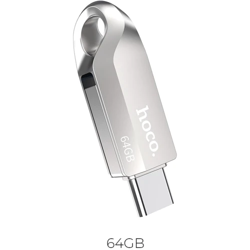 USB-флешка Hoco 64GB UD8 Dual USB/Type-C Silver
