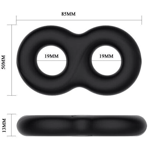 Эрекционное кольцо Crazy Bull SUPER SOFT DOUBLE II, BI-210185