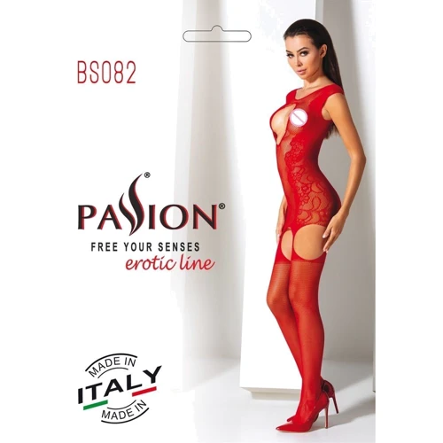Бодистокинг Passion BS082 red