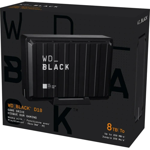 Внешний жесткий диск WD Black D10 8 TB (WDBA3P0080HBK-NESN): Размеры, мм 195x125x44