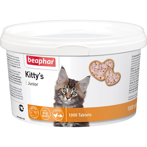 Вітаміни для кошенят Beaphar Kitty's Junior 1000 таблеток (12596)