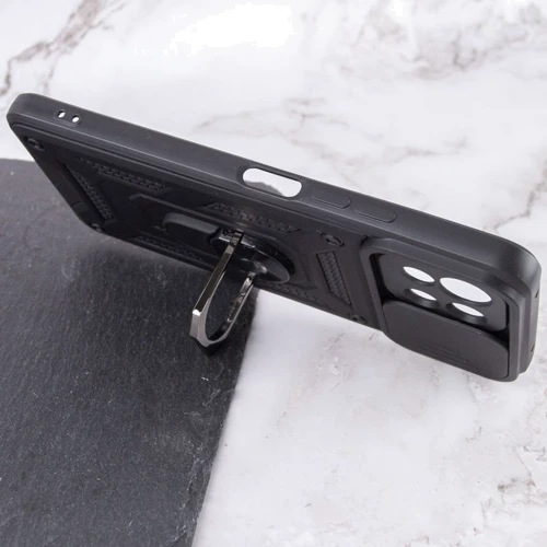 Чехол для телефонов Mobile Case Camshield Serge Magnetic Ring Black for Xiaomi Mi 11 Lite / Mi 11 Lite 5G: Цвет черный