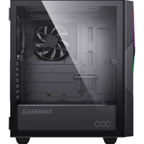 Корпус GameMax Typhoon COC: Матеріал передній панелі пластик і метал