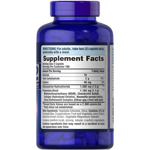 Puritan's Pride Triple Strength Glucosamine, Chondroitin & MSM Joint Soother 360 caps: Пол Унисекс