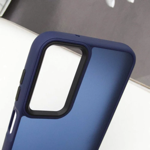 Чехол для телефонов Epik TPU+PC Lyon Frosted Case Navy Blue for Samsung M336 Galaxy M33 5G: Материал TPU (термополиуретан) и поликарбонат