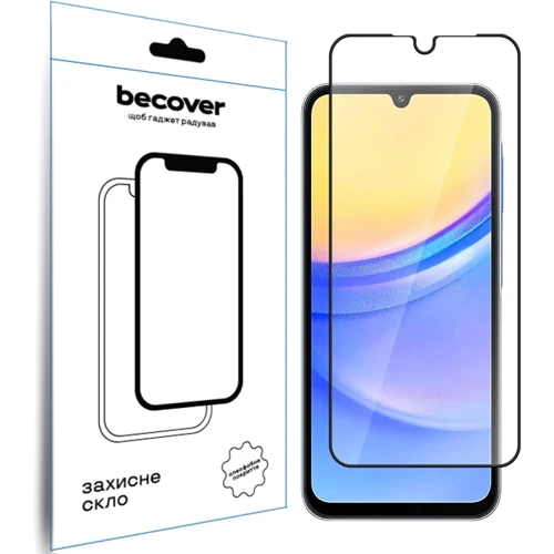 BeCover Tempered Glass Black for Samsung A165 Galaxy A16 4G / A166 Galaxy A16 5G (712860)