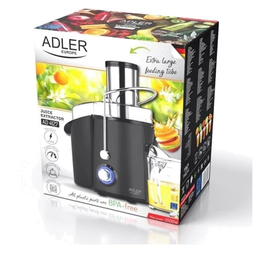 Соковыжималка Adler AD 4127 black: Мощность, Вт 1000