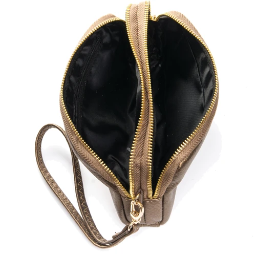 Женская косметичка Cosmetic bag золотистая (31466): Пол Женский