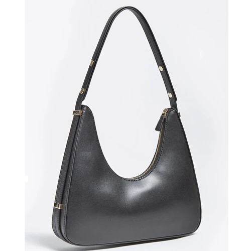 Женская сумка хобо Guess Hensely Hobo черная (HWVB8113020-BLA): Застежка Молния