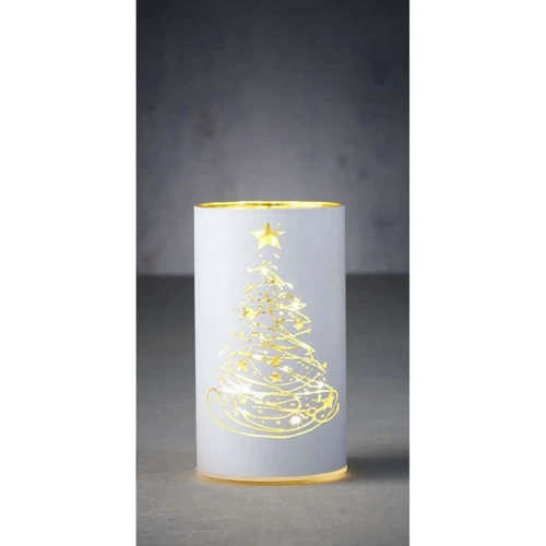 Светильник Luca Lighting Елочка декоративный стеклянный led 15 9х15 см 3АА (8720362197591_1) фото 5