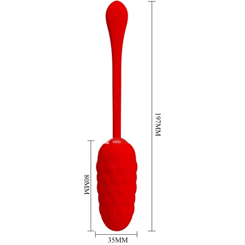 Виброяйцо LYBAILE Pretty Love - Marina Egg Red (BI-014708-2)