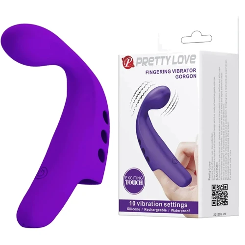 Вибронасадка на палец LYBAILE Pretty Love - Fingering Vibrator Gorgon Purple (BI-210298-1)