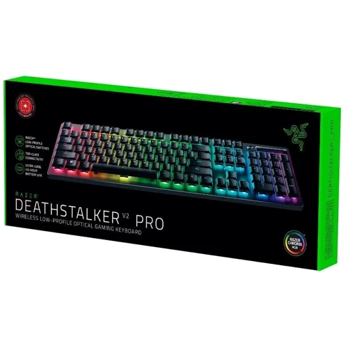 Клавиатура Razer DeathStalker V2 Pro Wireless Red Switch (RZ03-04360800-R3M1): Подключение беспроводное