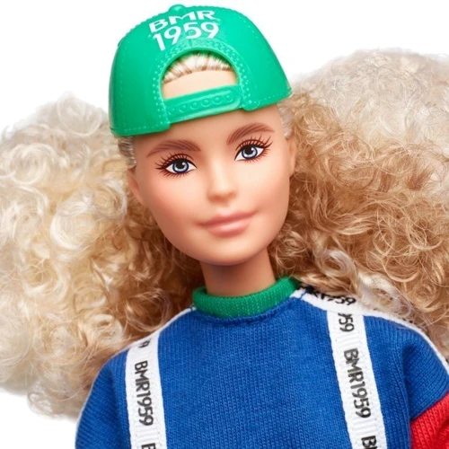 Колекційна лялька Mattel Barbie BMR 1959 кучерява блондинка фото 5