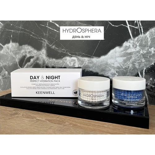 

Keenwell Hydrosphera Набор Увлажнение и питание кожи (дневной крем 50ml + ночной крем 50ml)