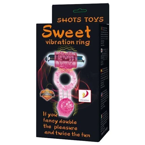 Эрекционное вибро кольцо с стимулятором клитора Sweet Vibration Ring, BI-014080