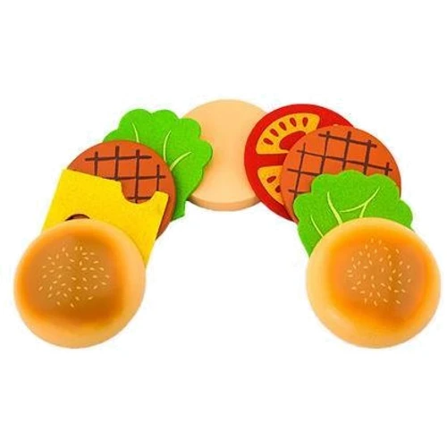 Набір продуктів Viga Toys Дерев'яні гамбургер та коли (51602) фото 3