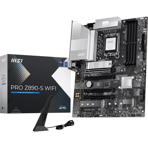 MSI PRO Z890-S WIFI UA: Разъемы на задней панели USB 3.2 Gen 1, USB Type-C, Thunderbolt, Ethernet RJ-45, DisplayPort, HDMI