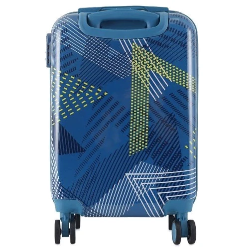 Чемодан Semi Line 20" (S) Blue Pattern синий (T5652-1): Фактура Глянцевая