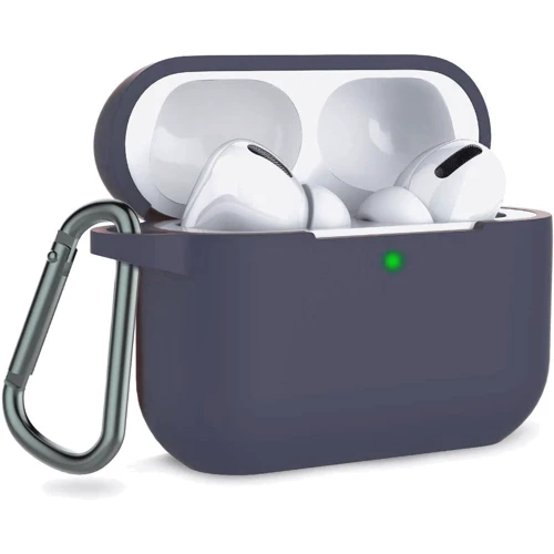 Чехол для наушников TPU Case with Belt Midnight Blue for Apple AirPods Pro фото 1